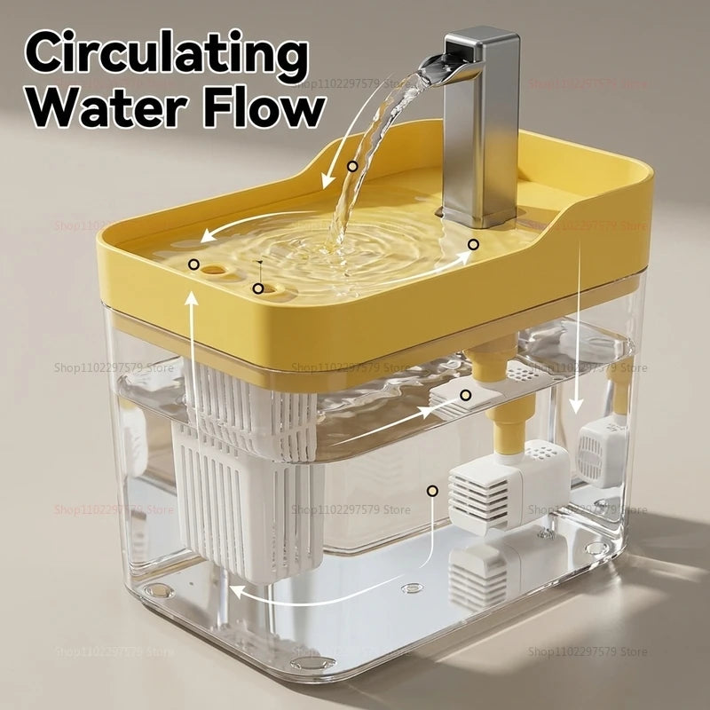Whisper-Quiet Cat Water Fountain (1.5L)
