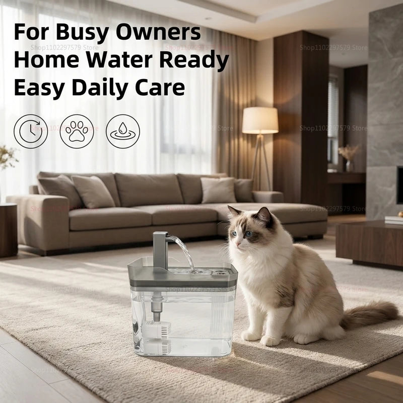 Whisper-Quiet Cat Water Fountain (1.5L)