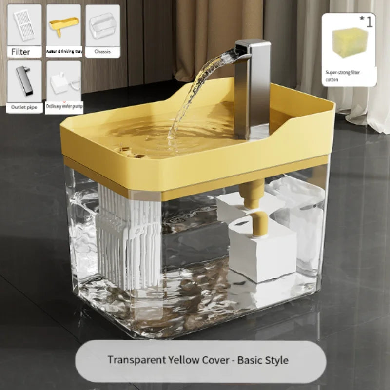 Whisper-Quiet Cat Water Fountain (1.5L)